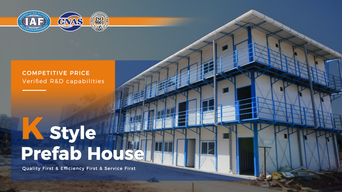Affordable and Durable Modern Prefab House Luxury with Fiberglass Rock Wool Sandwich Panel Roof Wall Material
