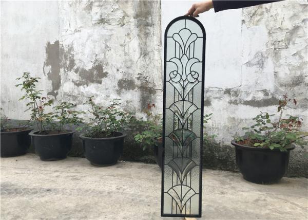 Quality Window Door Flat Clear Beveled Glass , Pattern Custom Beveled Glass Panels for sale