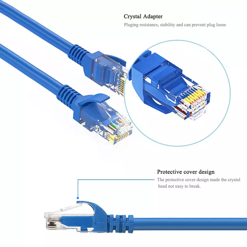 26Awg Cat5e 4 Pair Cat5 Cat6 Network Cable Shielded 25ft Customized
