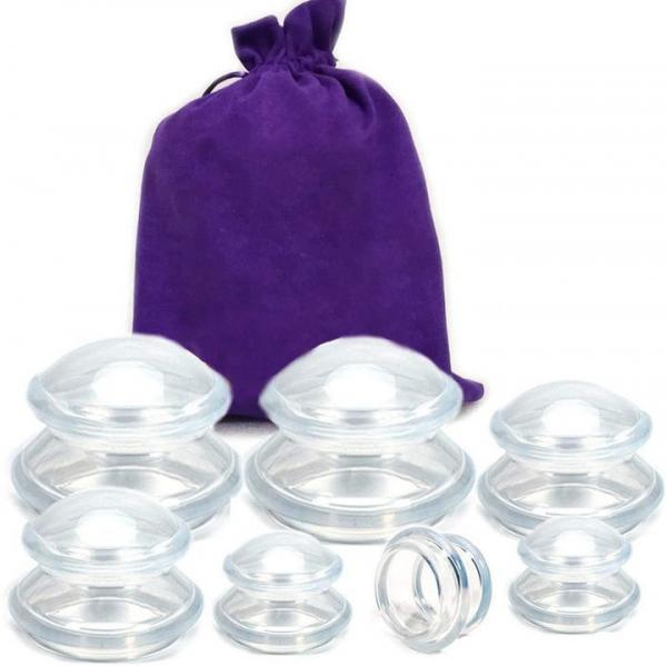 4pcs Different Suction Cupping Massage Therapy For Prevent Cellulite And Facial Muscle Pain - Fascia And Body Relaxation