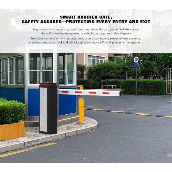 HCW Automatic Boom Barrier Gate 24v DC Brushless Motor Intelligent Barrier Gate System