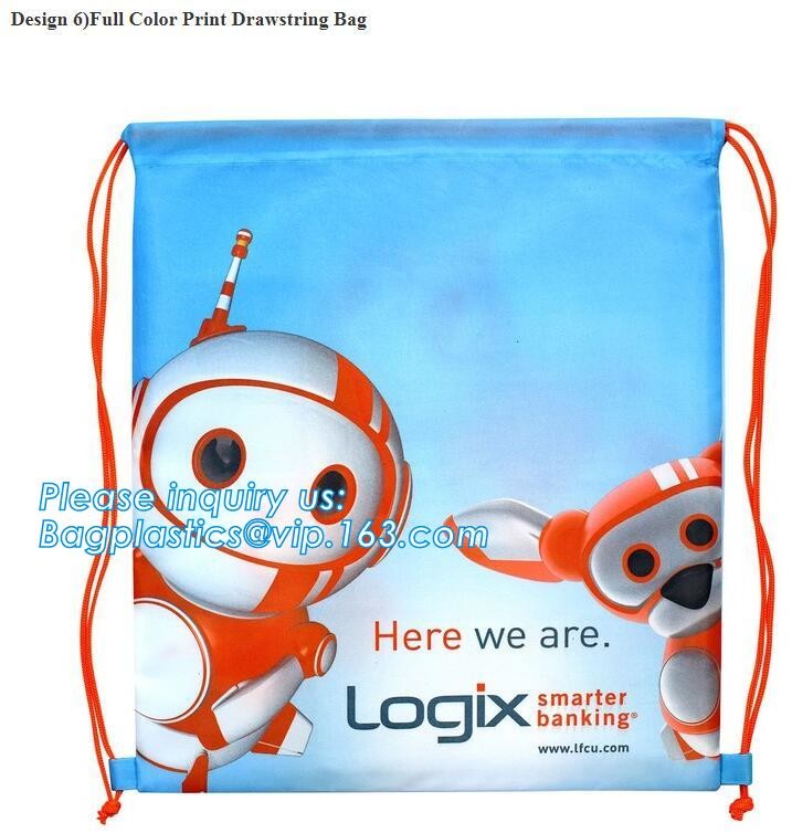 Cheap Custom Wholesale Promotion Canvas Cotton Drawstring Bag, Waterproof Mini Nylon Polyester Drawstring Bag bagplastic