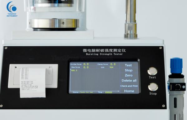 Quality 0.01kpa Packaging Testing Instruments 1 / 100000 Power Resolution Adjustable for sale