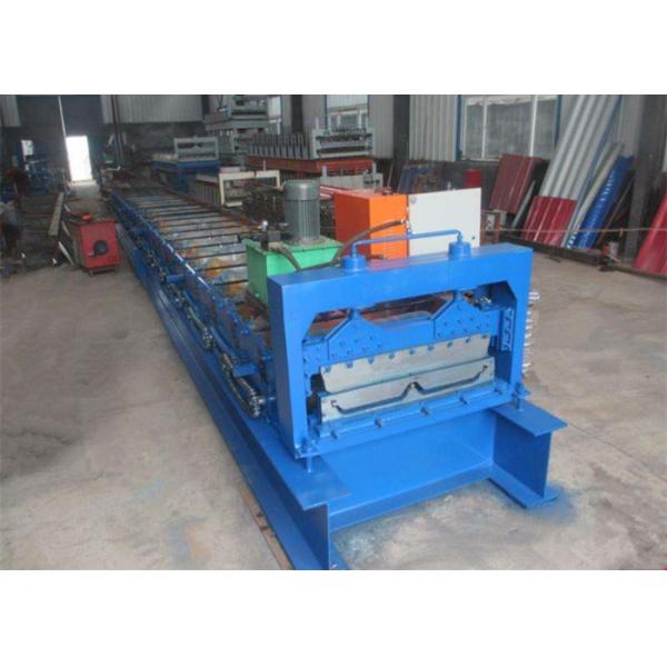 High Speed Step Tile Roll Forming Machine / Tiles Making Machine With 19 Rollers