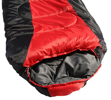 Red Sustainable Ultra Lightweight Cold Weather Outside Sleeping Bag