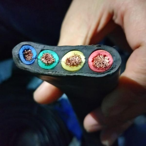 450V EPR Rubber Cable Flat Rubber Electrical Cable For Automated Production Lines