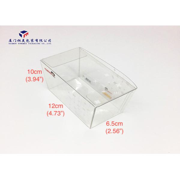 Rigid Clear PET Plastic Boxes Automatic - Lock Bottom Design Customized Printing