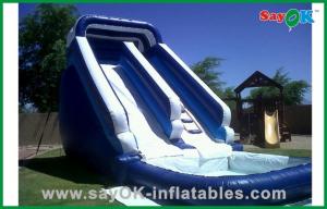 China Huge Inflatable Water Slides Custom PVC Tarpaulin Mini Bouncer / Bouncer Inflatable Slip And Slide  For Water Fun wholesale