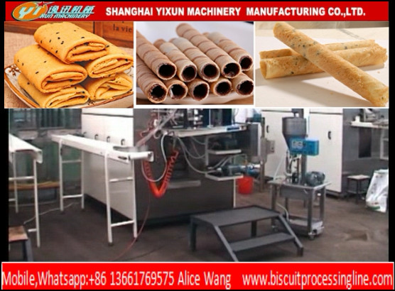 Wafer Stick Machine Crispy Egg Roll Making Machine High Efficiency