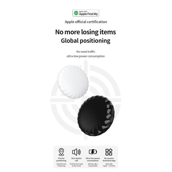 80-100dB Bluetooth Mini GPS Lost Item Tracker Finder Device for Apple Find My Key ITag IOS System
