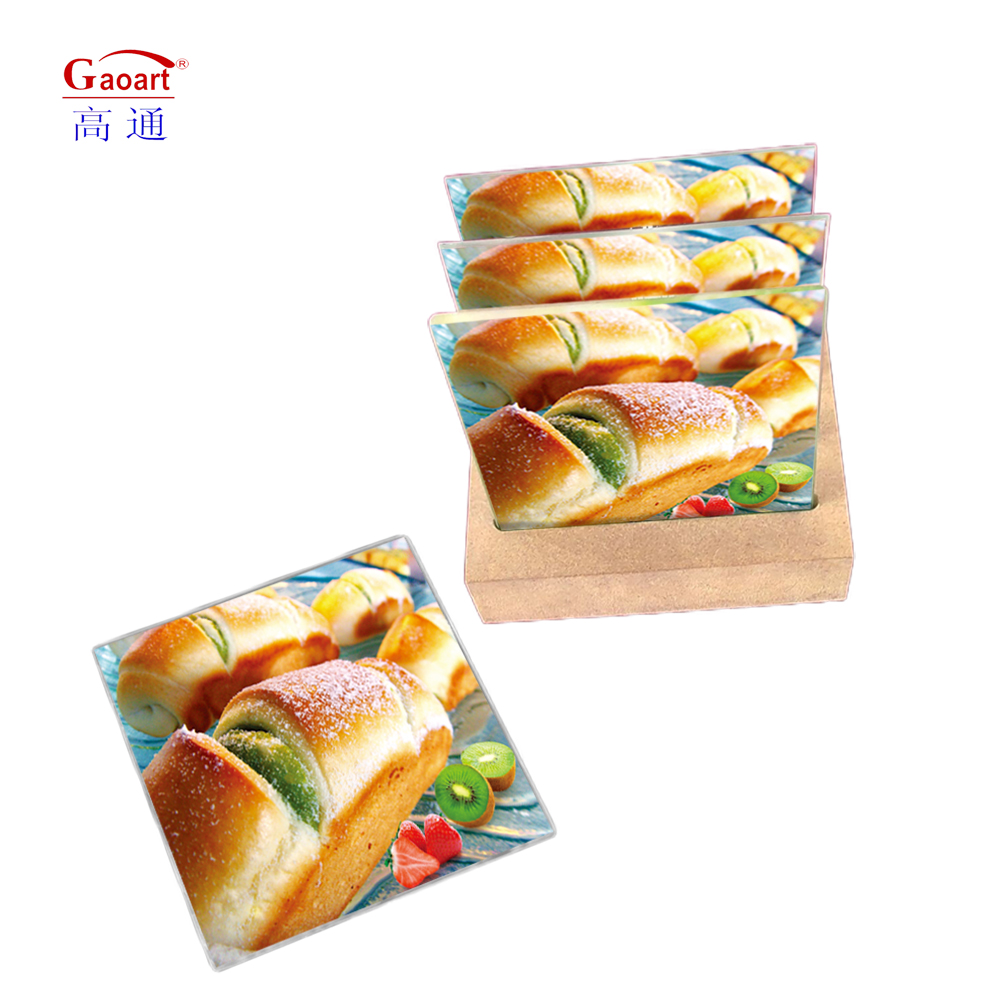 ALL-Season Best Custom Shape Tempered Cutting Board With Handle Wine Glass Coaster