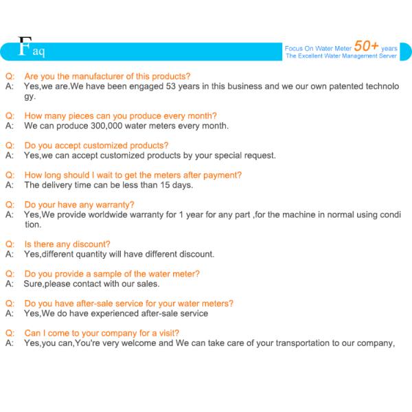 RS485 Modbus Water Meter Cast Iron Brass Body Dry Type Woltmann Type Manufactured OEM Customization Horizontal Installation