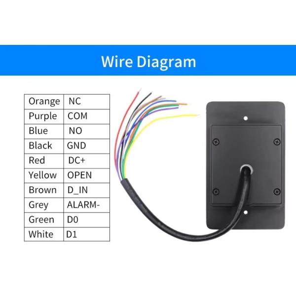 Outdoor Waterproof Metal Case Smart Tuya Wifi Standalone Embedded Fingerprint Access Control With Keypad