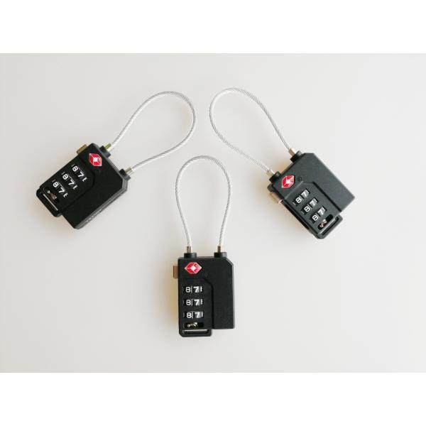 TSA 21100 Suitcase Cable Lock / Travel Cable Lock Length Adjustable For Security