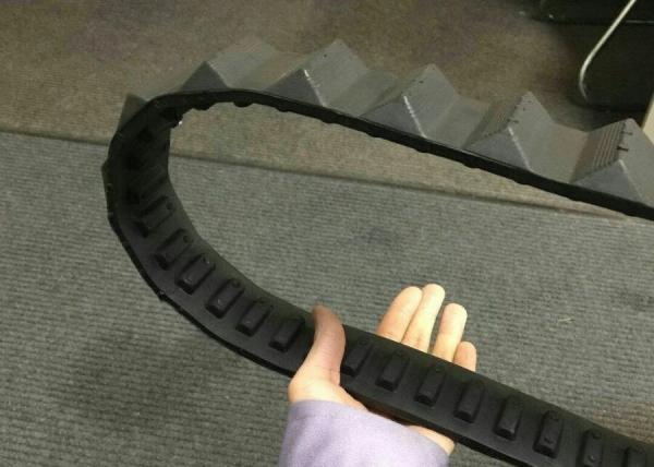 Quality Small 90 Links Robot Rubber Tracks Jointless 50mm Width for sale