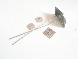 Stainless Steel Duct Insulation Pins , Metal Insulation Hangers With Washers
