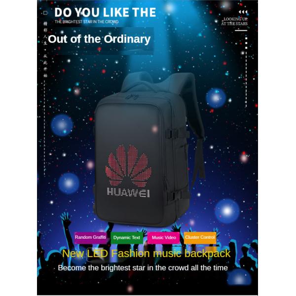 ISO9001 28 Litre Smart LED Backpack Waterproof Travel Bag