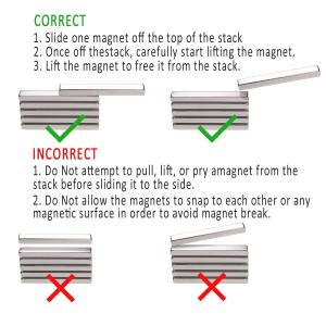 China Kellin Neodymium Block Magnetics Super Strong Neodymium Magnet Bar Tool Holder 3 X 1/2 X 1/4&quot; wholesale