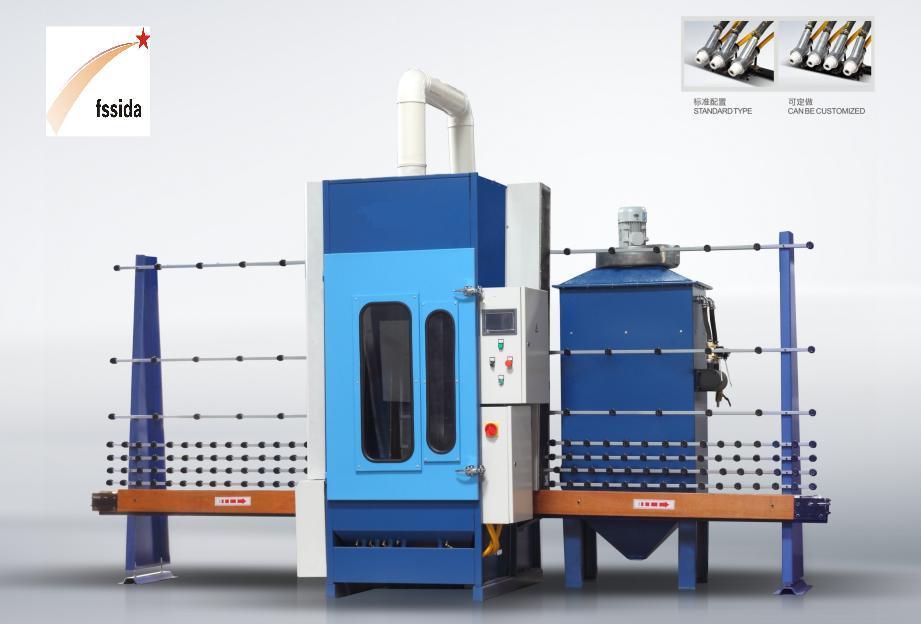 Glass Sandblasting Machine with Sandblaster for Sand Blasting Glass/Mirror