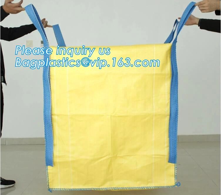 polypropylene woven plastic jumbo bag pp big bag for sand, building material, 500kg-1000kg PP Woven Jumbo Bag Big Bag wi