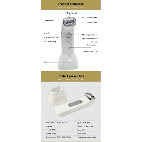 Portable Radio Frequency Face Lift Machine Fade Dark Circles & Neckline Beauty