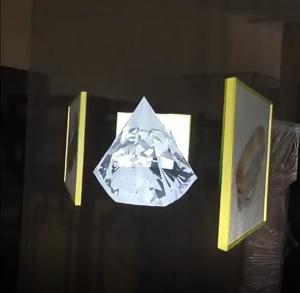 Custom Holographic 3D Displays Gauze Screen Projector 90UM Thickness