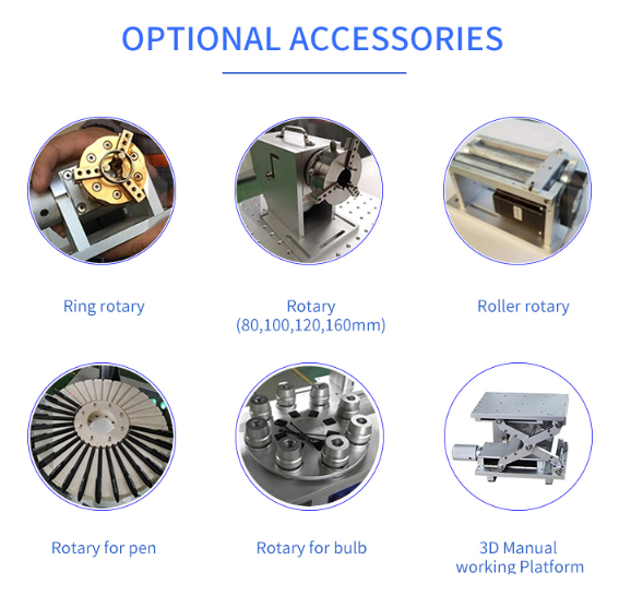 SEMICONDUCTOR Laser Type 20W 30W 50W Laser Marking Machine with Table