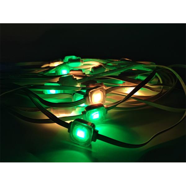 25mm Diameter LED Eave Lights for Christmas Decorations , IP67 RGB Point Light Source String Lights