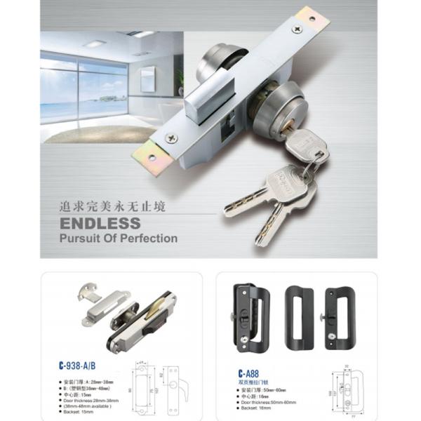 American Interior Door Aluminum Alloy Handle Lock Bedroom Door Lock