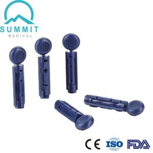 China 28 Gauge Blue Twist Blood Lancet ABS Stainless Steel wholesale