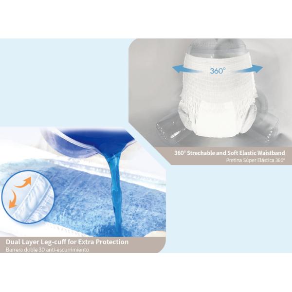 OEM Breathable Adult Disposable Nappies Cotton PE Film Backsheet