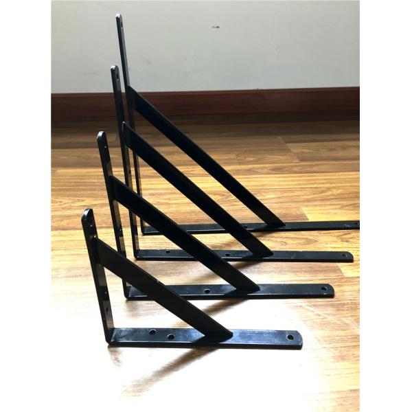 Grey Color Corner Shelf Bracket , Metal Angle Brackets OEM Available