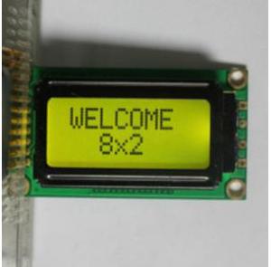 China Professional 8x2 Character Lcd Display Module White LED Backlight RYB0802A wholesale