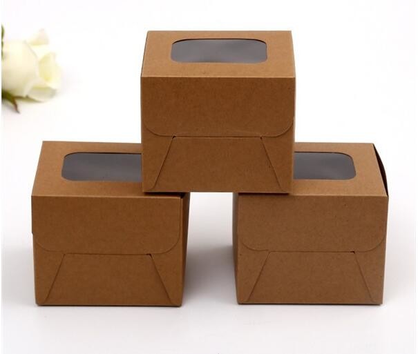 kraft paper sandwich box with window ,triangle sandwich box for packaging,Cardboard Box With Clear Window Burger Sandwic