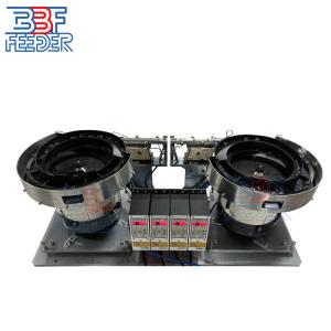 China Double Vibratory Parts Feeder Small Plastic Parts Vibratory Feeding Systems wholesale