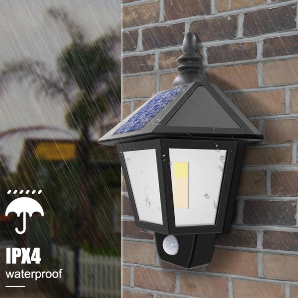 3.2V 500mA IPX4 Outdoor LED Wall Lamp SMD2835 Flame Flickering