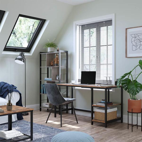 Quality Industrial Computer Desk, Computer Desk with Shelves, 47 Inches Computer Desk, Home Office Computer Desk, ULWD47X for sale