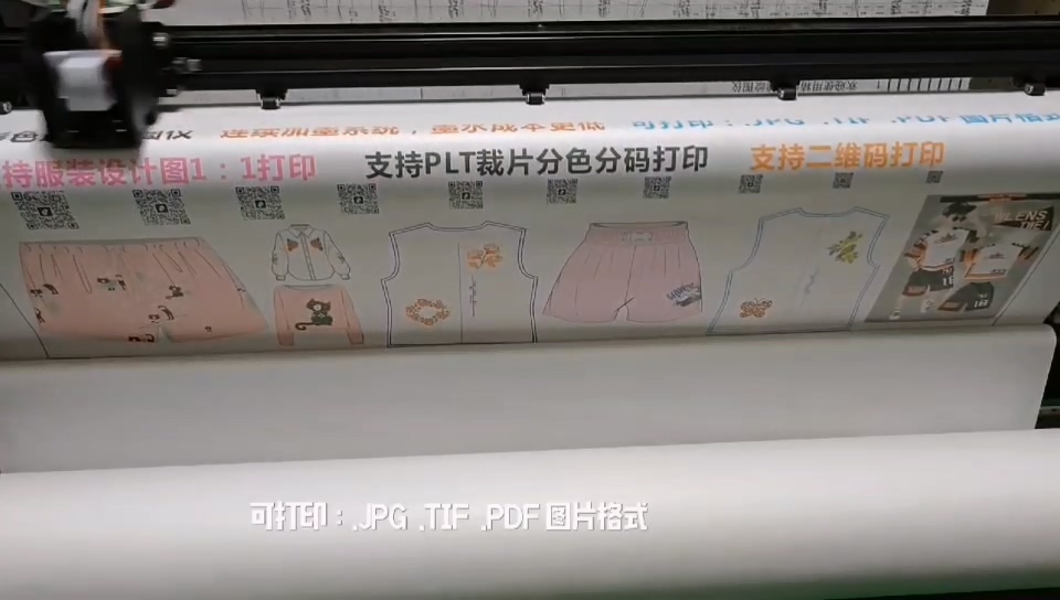 Retail Full Color Large Format Inkjet Plotter , Inkjet Pattern Plotter Printer 120sqm/h
