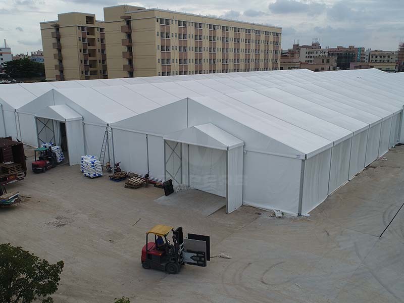 Heavy Duty Aluminum Frame Storage Warehouse Tent For Industrial Logistics