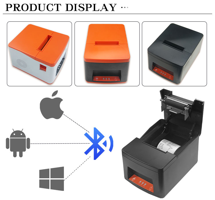 High Speed Usb Bluetooth Universal Ticket Thermal Bill Receipt Printer Year 1-Year