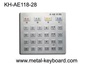 Dust proof Panel Pounting Metal Access Control Keyboard with 28 Keys