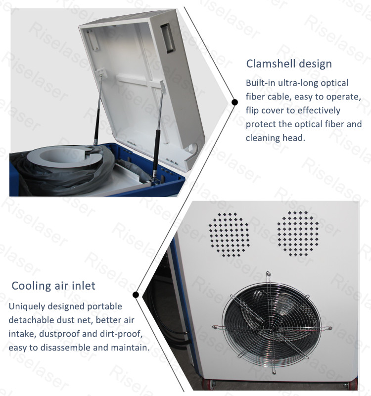 1500w Rust Remover Laser Cleaning Machine Remove Rust From Iron
