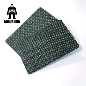 Carbon Fibre Gift Pvc Identity Card Silkscreen Printed Logo Customised