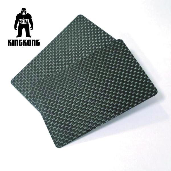 Quality Carbon Fibre Gift Pvc Identity Card Silkscreen Printed Logo Customised for sale