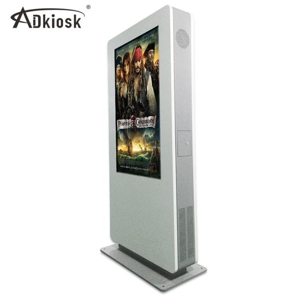 Quality 16:9 Outdoor LCD Digital Signage Monitor Display 2000nits Waterproof 49inch for sale