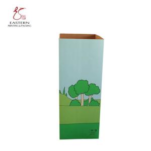 Glossy Lamination Corrugated Display Stand 100cm Height