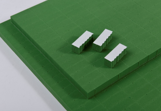 8x300x380mm High Elastic Green Adhesive EVA Ejection Sponge Rubber for in Beijing 2021