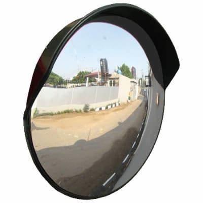 Quality 120cm External Convex Mirror with Hood Parking Lots Reflective Safety Convex Mirror for sale