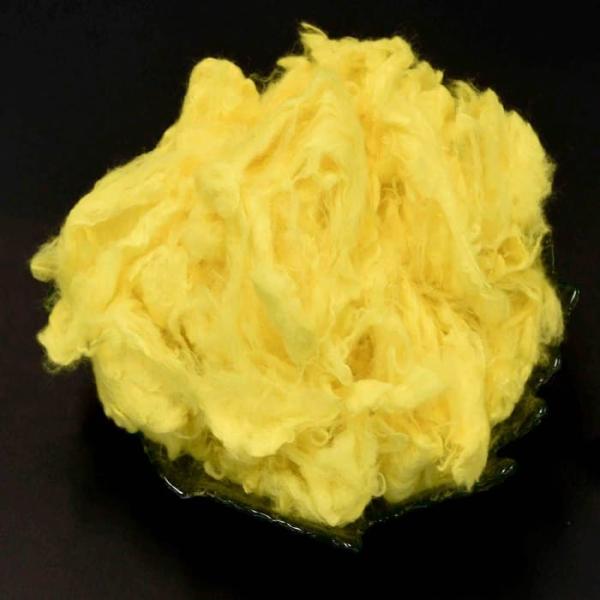 Quality Yellow Viscose Staple Fiber Nontoxic Manmade Staple Fibers REACH Certificate for sale
