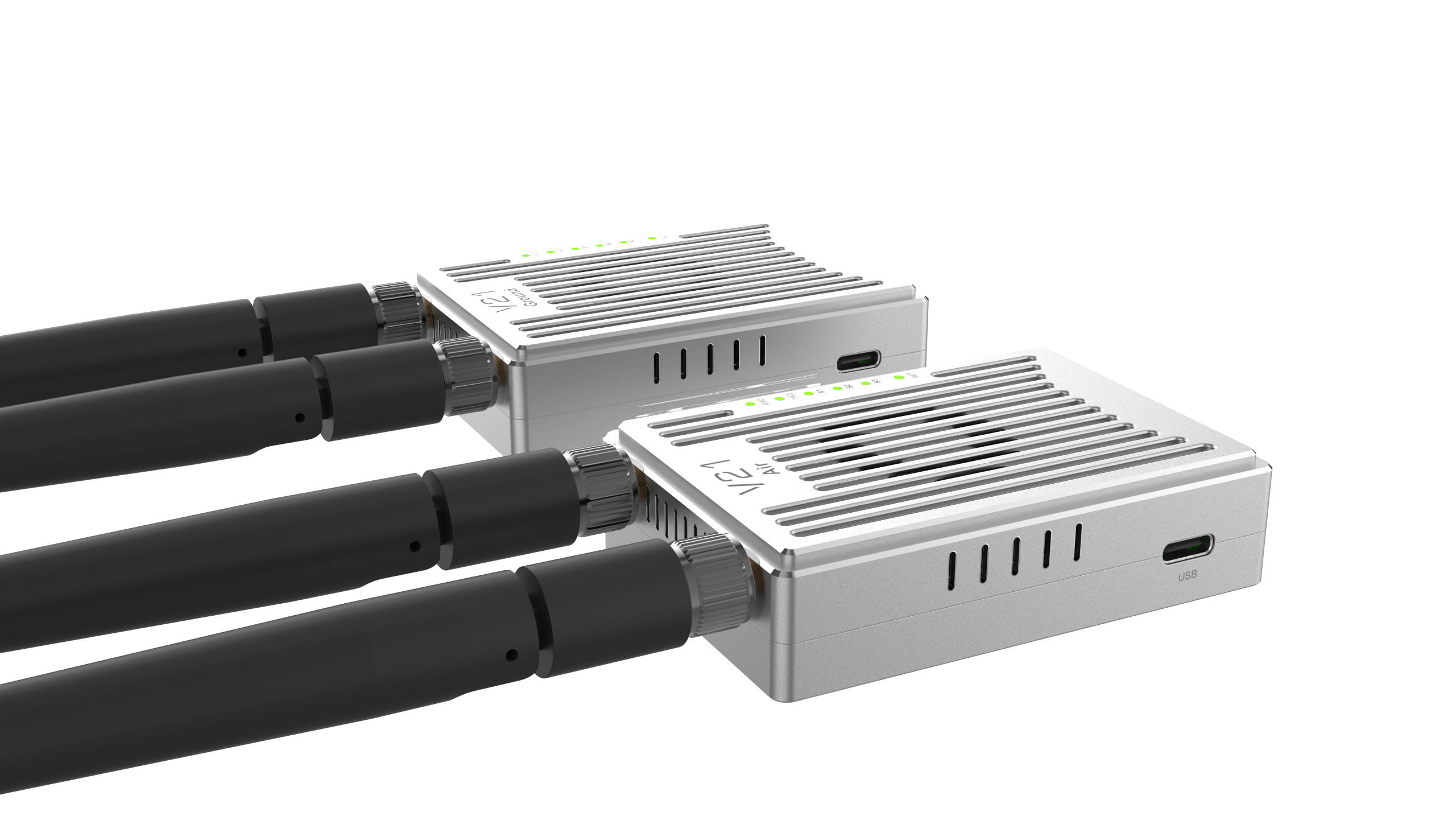 V21 Video&Data&RC link supports three frequency bands and can transmit 15km Ground-to-Air with a bulit-in web page